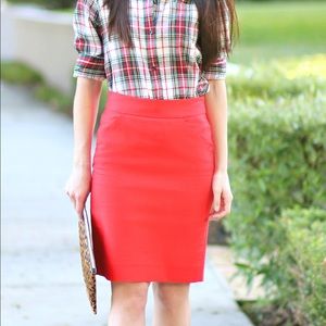 J.Crew Red Pencil Skirt!